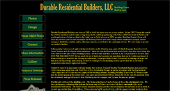 Desktop Screenshot of durableresidentialbuilders.com